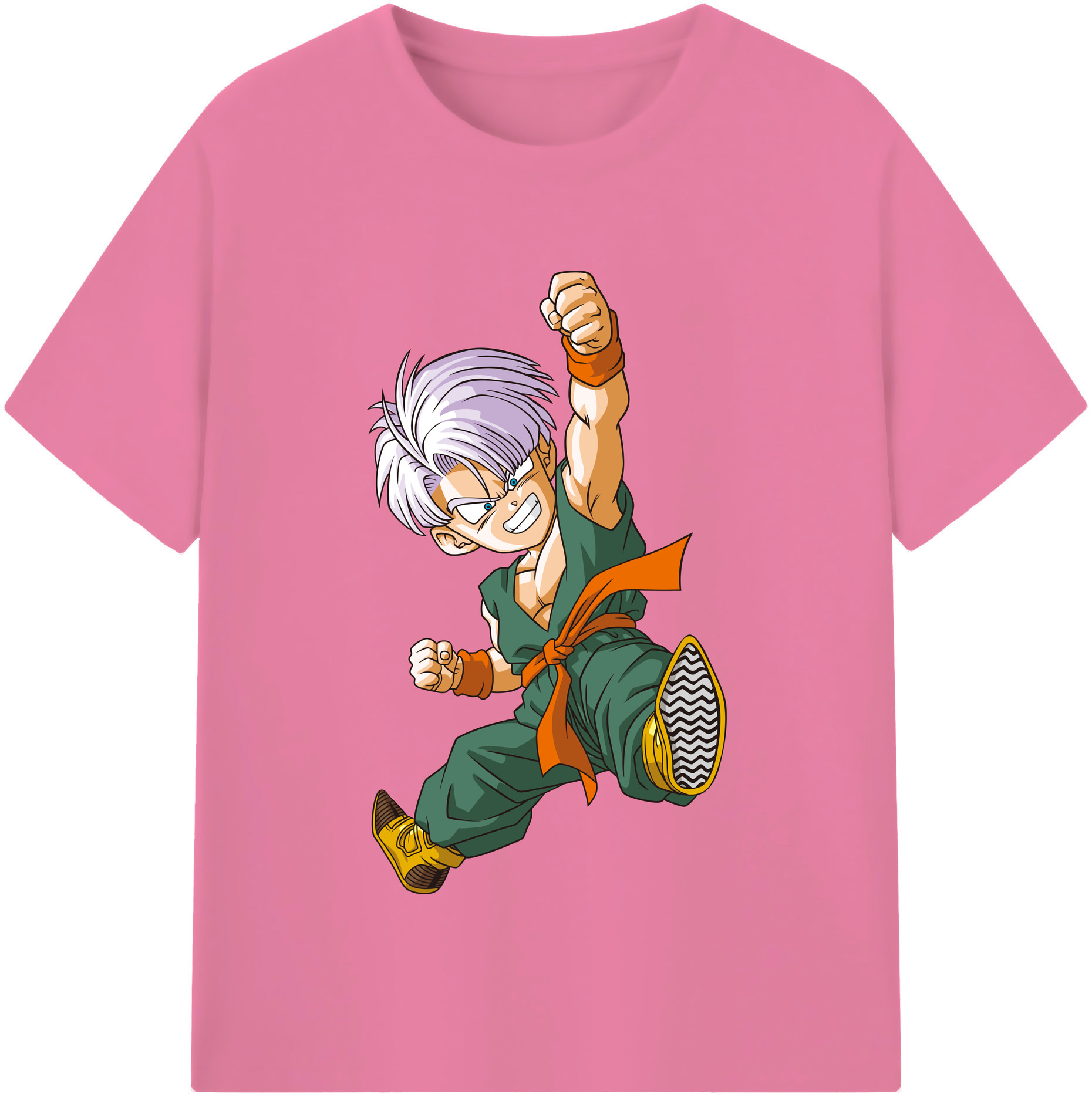 （画像用） ドラゴンボール トランクス（Torankusu）DRAGON BALL Trunks 綿100％半袖Tシャツ（フロントプリント）